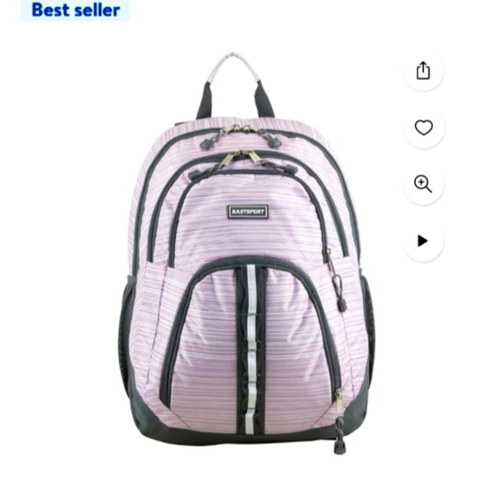 Eastsport.  Pink and Gray Women's Backpack